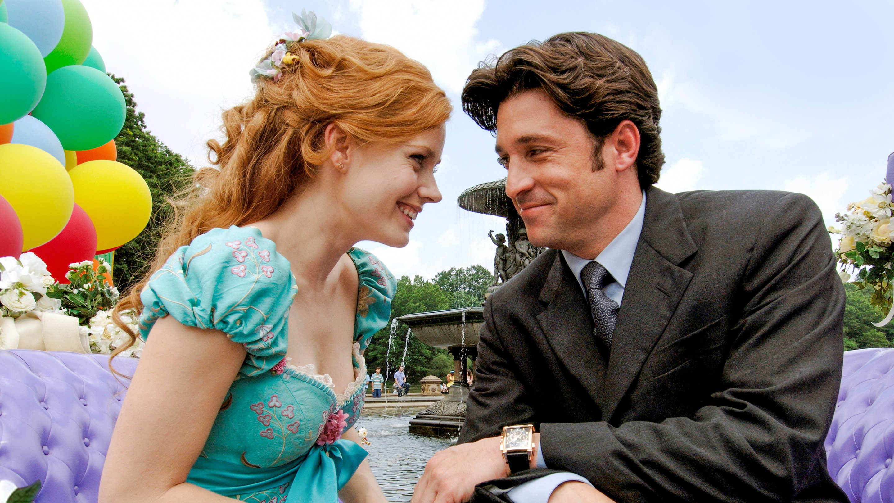 Enchanted (2007) wallpaper #6 — 2880×1620 Full HD backdrop — The beautiful princess Giselle is banished by an evil queen from her magical, musical… — free HD background for desktop, MacBook, mobile & iPhone (ref em1OFST3Bt5DBGDKuA0mzCFBegF)