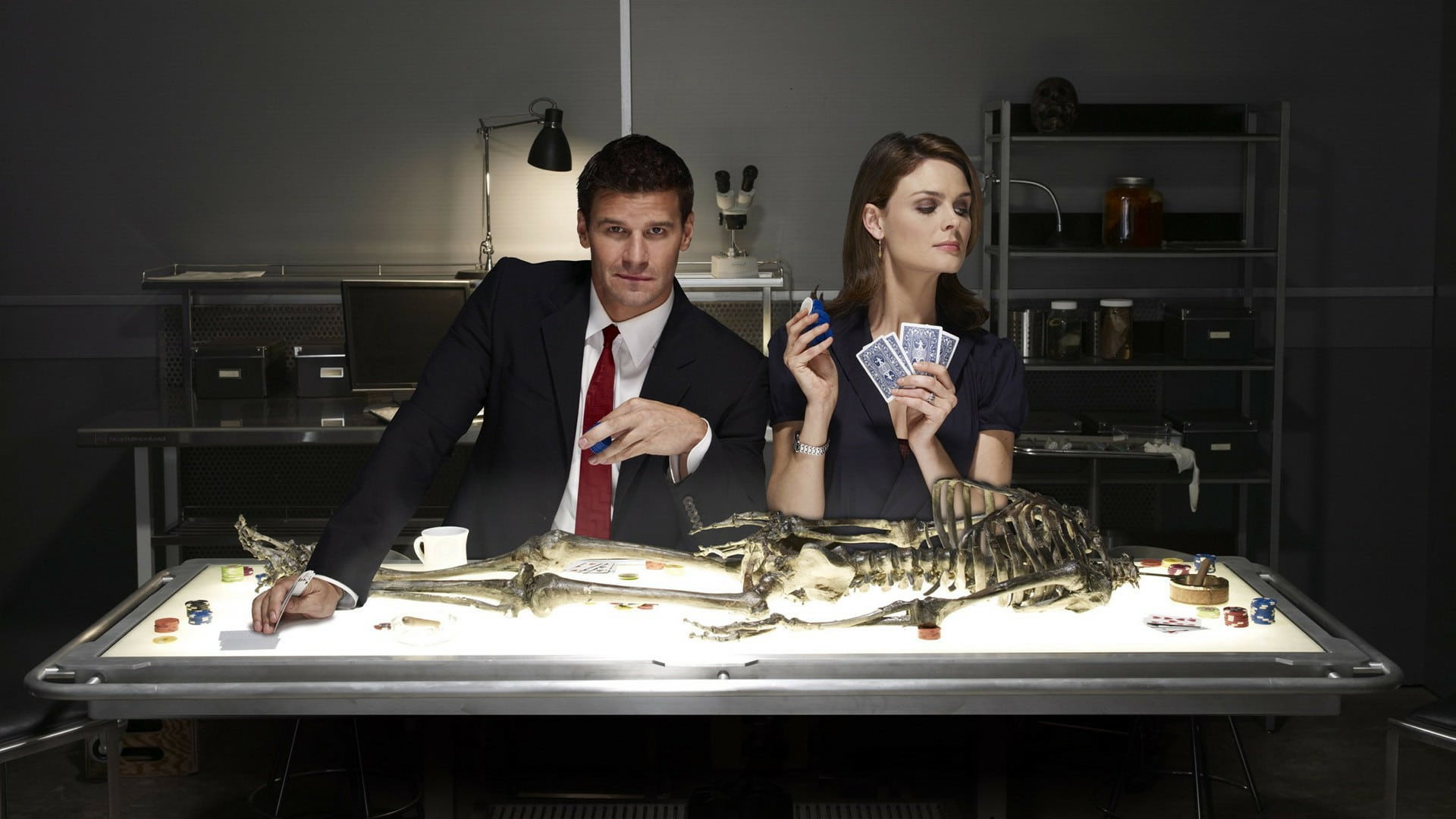 Bones (2005) wallpaper #11 — 1920×1080 Full HD backdrop — Dr. Temperance Brennan and her colleagues at the Jeffersonian's Medico-Legal Lab assist… — free HD background for desktop, MacBook, mobile & iPhone (ref fefZP8b2gdRKn7llsJ6Yk2m4eey)