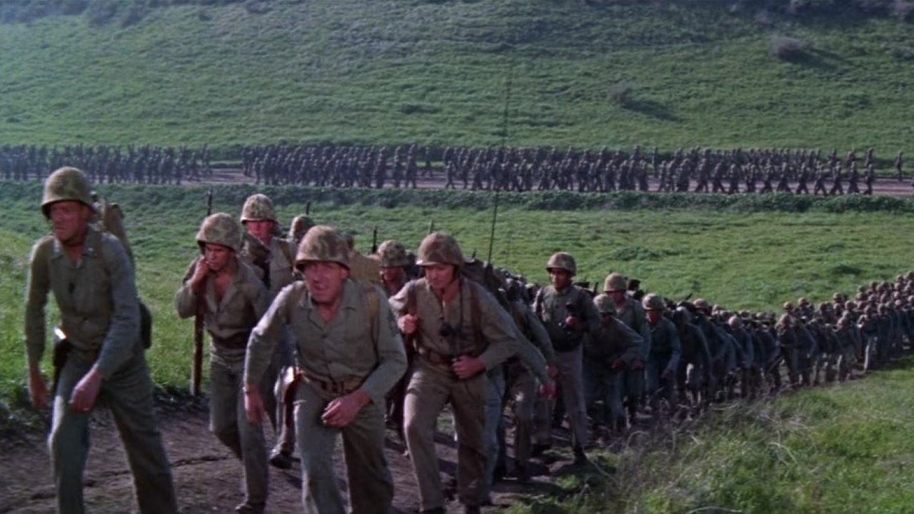 Battle Cry (1955) wallpaper #3 — 1280×720 HD backdrop — The dramatic story of US Marines in training, in combat, and in love, during World War… — free HD background for desktop, MacBook, mobile & iPhone (ref kQsO2jEnZXGMBNLJSEaHMEZ8OqB)