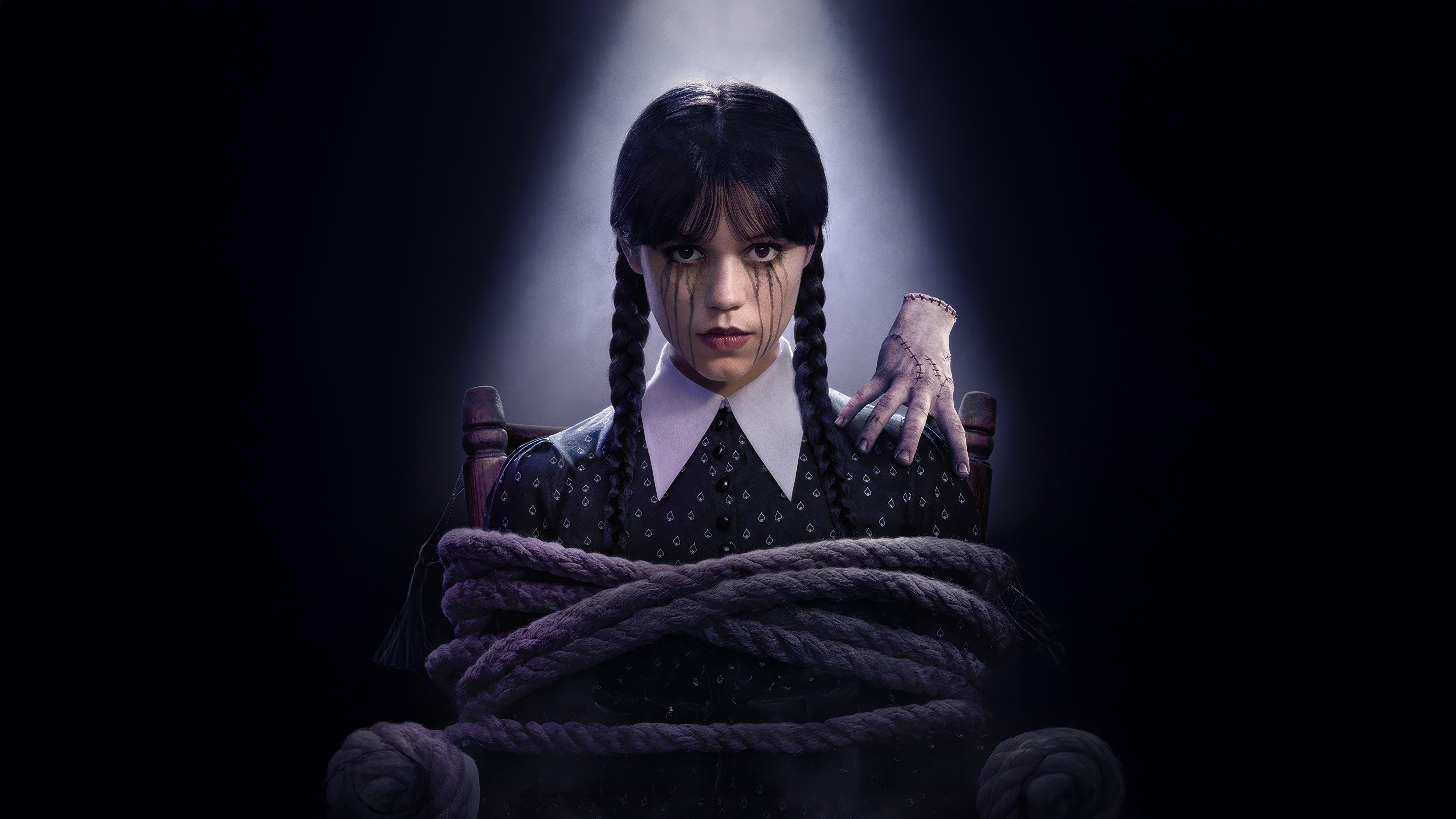 Wednesday (2022) wallpaper #9 — 3840×2160 4K UHD backdrop — Smart, sarcastic and a little dead inside, Wednesday Addams investigates twisted… — free HD background for desktop, MacBook, mobile & iPhone (ref qg8Gv2w0dDL8cMsG2QO2hWp58wy)
