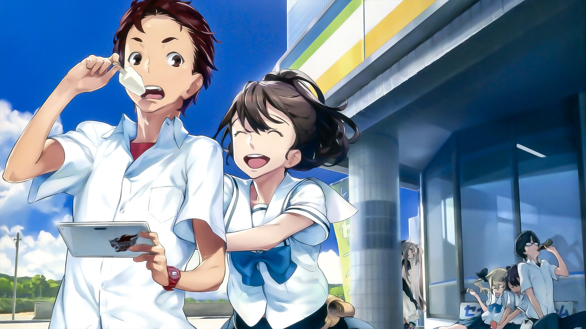 Robotics;Notes (2012) wallpaper #7 — 1920×1080 Full HD backdrop — In 2019, Kaito Yashio and Akiho Senomiya are the sole members of the Robotics Club at… — free HD background for desktop, MacBook, mobile & iPhone (ref r4yMv5Awl2clZSltnbXYFrttVIL)