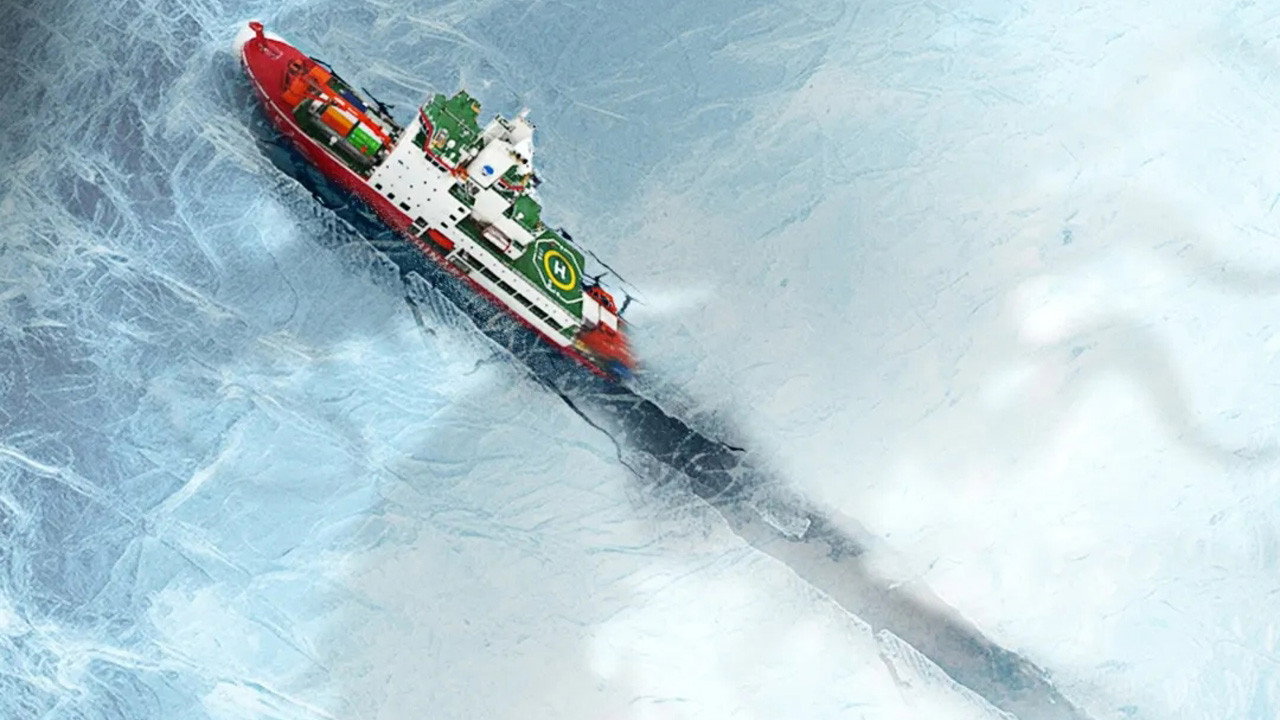 雪龙2号与极地探险者 wallpaper 1 — 1280×720 cinematic backdrop