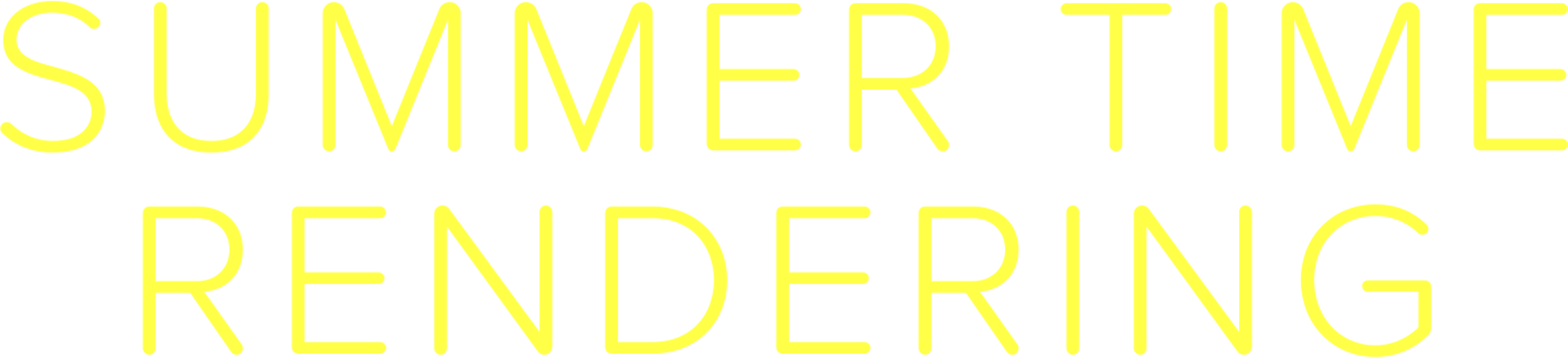 Summer Time Rendering