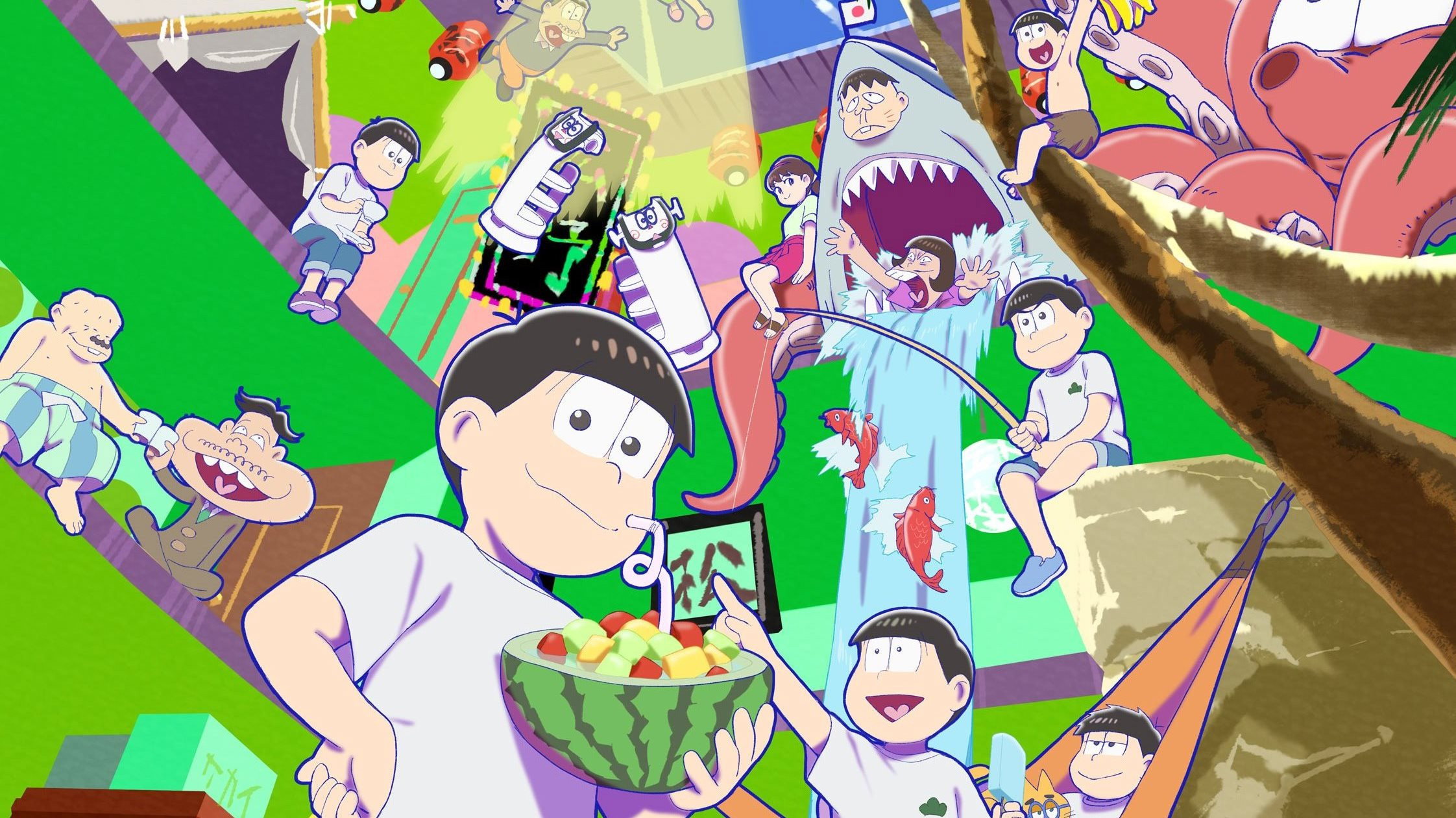 Mr. Osomatsu (2015) wallpaper #6 — 2244×1260 Full HD backdrop — The lives of the now 20-something NEET Matsuno sextuplets and the bizarre adventures they… — free HD background for desktop, MacBook, mobile & iPhone (ref w2DBHgCPFPvkAddnKZo7IPOnjsz)