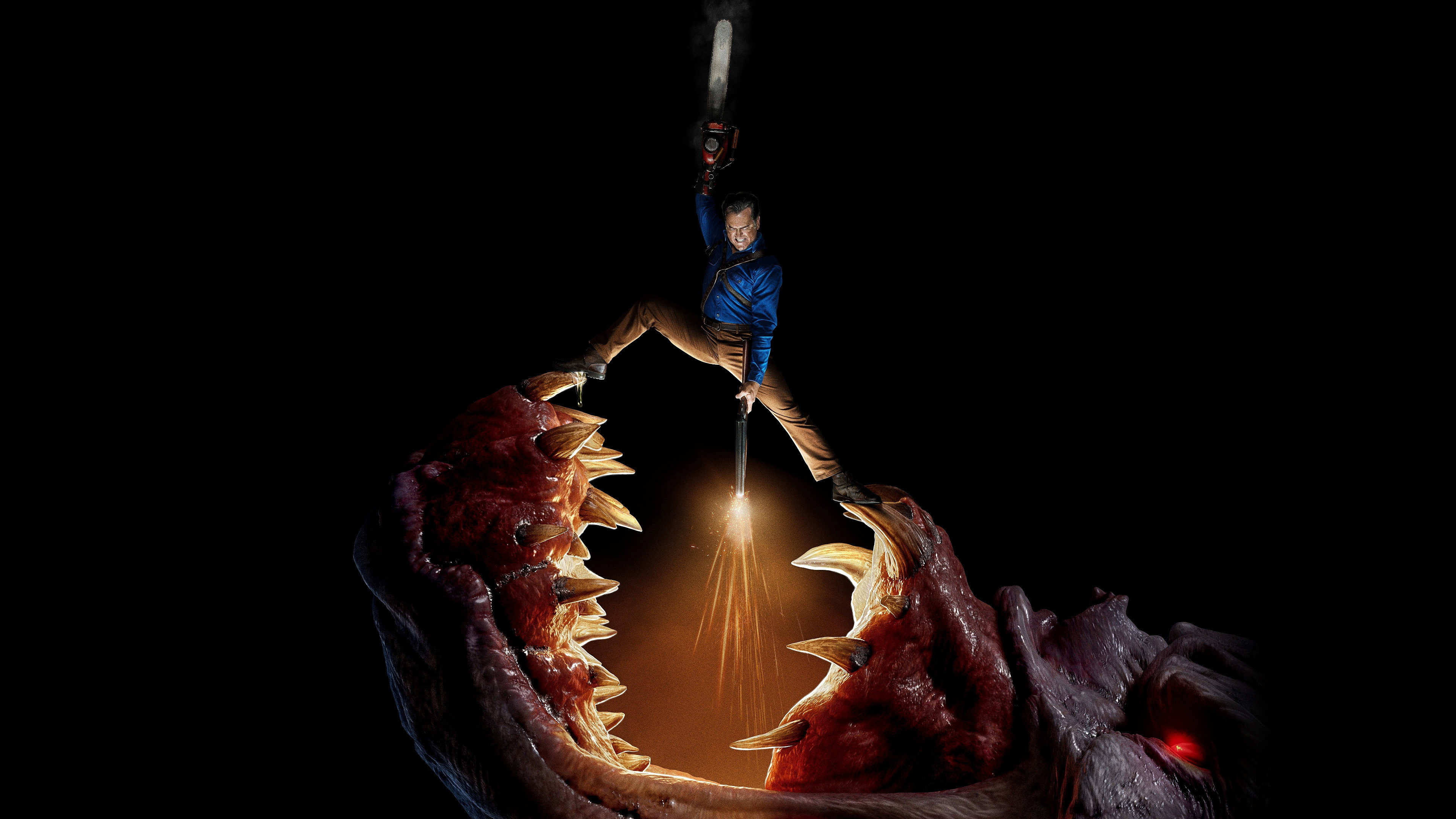 Ash vs Evil Dead (2015) wallpaper #3 — 3840×2160 4K UHD backdrop — Bruce Campbell reprises his role as Ash Williams, an aging lothario and chainsaw-handed… — free HD background for desktop, MacBook, mobile & iPhone (ref yiX1m3oODDcaStjkEdZOY5WqAtD)