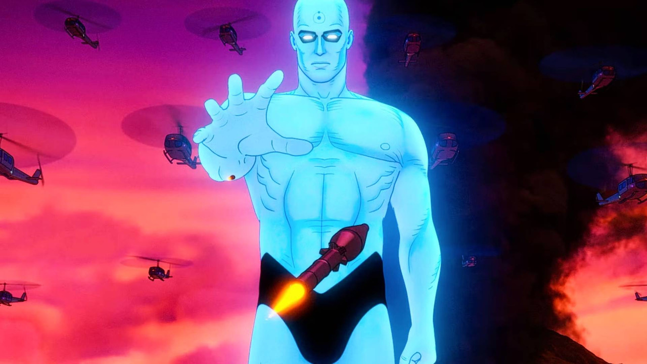 Watchmen: Chapter I (2024) wallpaper #9 — 1920×1080 Full HD backdrop — In 1985, the murder of a government-sponsored superhero draws his outlawed colleagues out… — free HD background for desktop, MacBook, mobile & iPhone (ref 2zvKkO2QWCi6HA7sDdL3Ei44j1l)