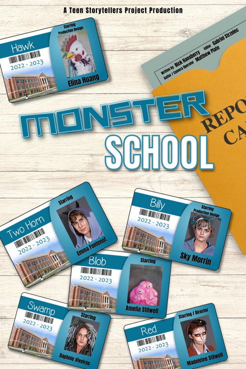 Monster School vertical backdrop 1