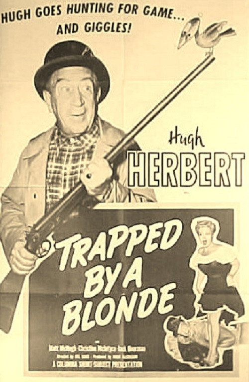 Trapped by a Blonde vertical backdrop 1