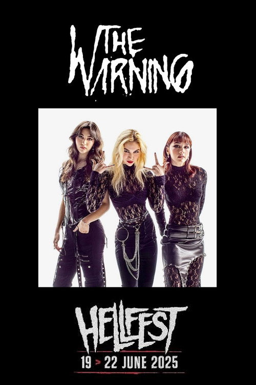 The Warning - Hellfest 2025 vertical backdrop 4