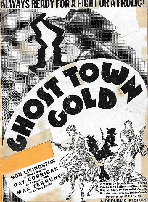 Ghost Town Gold vertical backdrop 1