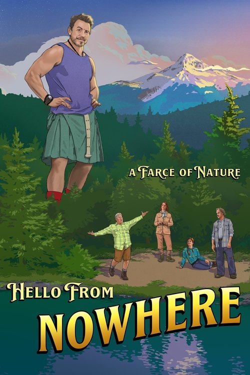 Hello from Nowhere vertical backdrop 2